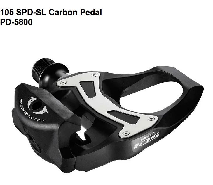Pedales Shimano 105 PD-5800 SPD-SL Ruta Carbono